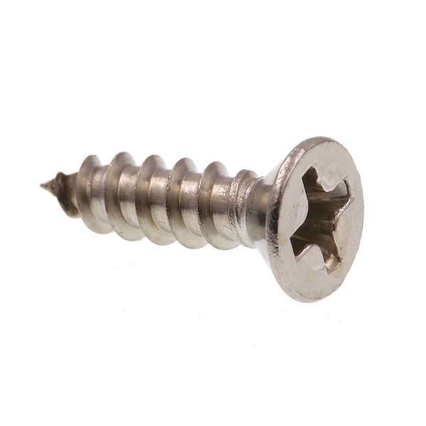 Prime-Line Sheet Metal Screw, Self-Tap, Flat, Phil Dr No. 6 X 1/2in 18-8 Stainless Steel 100PK 9016187 - main